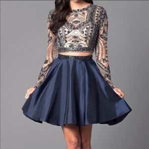 Sherri Hill Navy two piece Prom/Homecoming dress